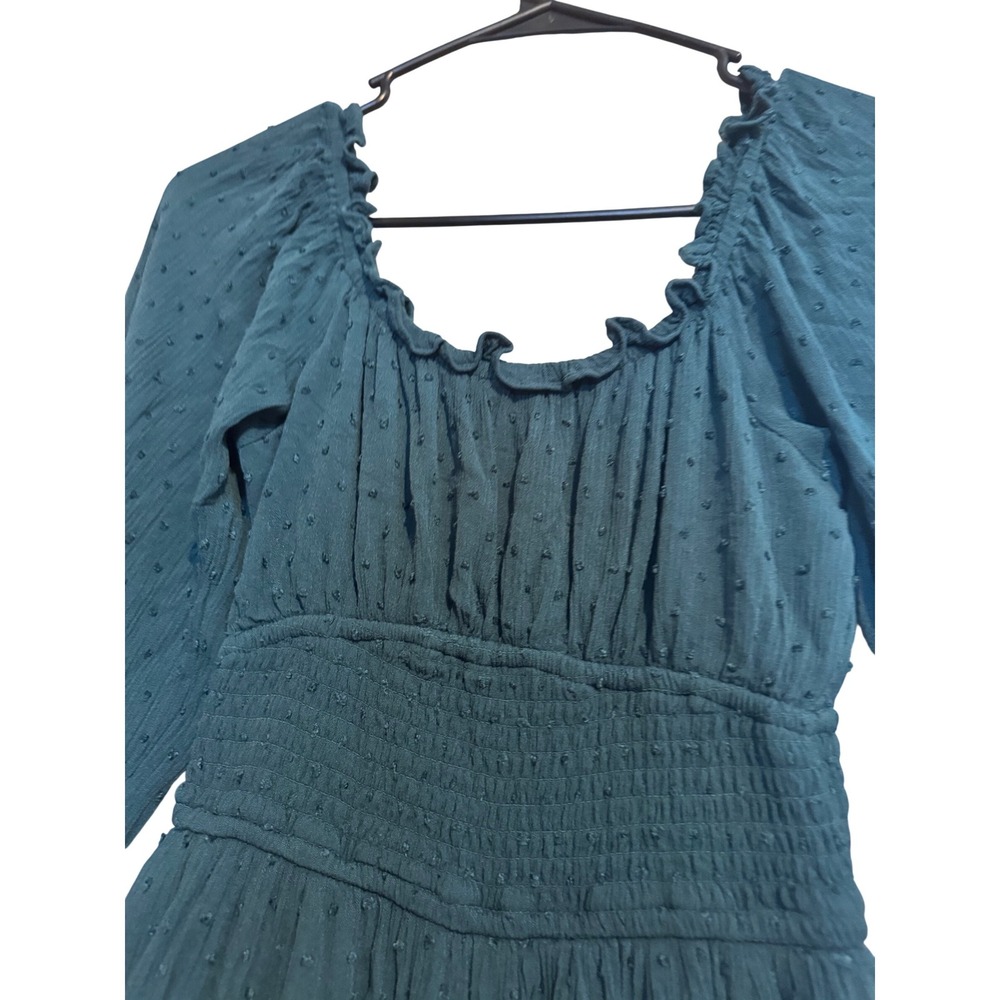 HOLLISTER‎ Women's XS Deep Green Forest Fairy Goblincore Cottagecore Romper - Picture 3 of 8